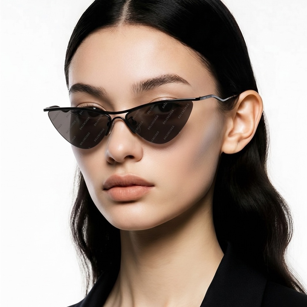 NEW AUTHENTIC Balenciaga Black Sunglasses BB0093s 001